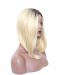 Synthetic Lace Front Wig 1B/Blonde Straight Short Bob Ombre Wigs