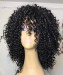 Dolago Afro Kinky Curly Machine Headband Hair Wigs With Bang For Black Women For Sale Natural Hair With Baby Hair 150% Density Cheap Mongolian Curly Half Human Hair Headband None Lace Wigs