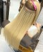 blonde colored human hair extensions for women cheap price