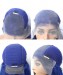 Blue Colored Wigs Straight 13x6 Transparent Lace Front Wigs