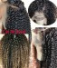 Dolago 250% High Density Kinky Curly Lace Front Human Hair Wigs Pre Plucked For Black Women 3A 3B Curly Glueless Lace Front Wigs With Natural Baby Hair Can Be Dyed Invisible Transparent Frontal Wigs