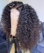 Kinky Curly HD Lace Closure Human Hair Wigs For Women