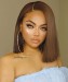 Color #4 Lace Front WIgs For Black Women Pre Plucked 