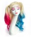 Ombre Colored Synthetic Hair Wigs Harley Quinn Costume for women