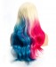 Ombre Colored Synthetic Hair Wigs Harley Quinn Costume for women