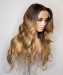 Best Quality Brown&Light Blonde Ombre Hair Style ace Wigs 