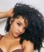 3B 3C Kinky curly hd transparent lace front wigs online for sale
