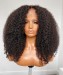 Brazilian kinky curly transparent Swiss lace wigs