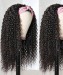 deep curly human hair headband wigs for women cheap prices