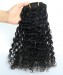Dolago Deep Curly Clip in Human Hair Extensions 120g/7pcs For One Set Brazilian Curly Clip Ins Hair Extensions For Women Natural Color 