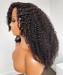 Brazilian 3B 3C Kinky Curly Silk Base Full Lace Wigs With Baby Hair 
