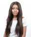 Dolago 250% Density Straight Lace Front Human Hair Wigs With Baby Hair #2 Color Brazilian Remy Hair Bleached Knots