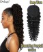 10A Deep Wave Drawstring Ponytail For Women with Clip Ins