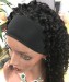 Curly human hair wigs with headband attached online for sale 