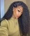 Dolago deep curly T part lace wigs with baby hair pre-plucked 10-26 inches human hair lace front wigs for black women accepting customized left and right parting