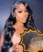 Dolago Cheap 13x6 Lace Front Body Wave Wig With Curly Baby Hair For Black Women 150% Glueless Brazilian Front Lace Human Hair Wig Pre Plucked For Sale Natural Wavy Transparent Lace Frontal Wigs Pre Bleached Online