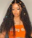 Mongolian Kinky Curly U Part Human Hair Wigs For Women