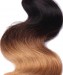 Brazilian Hair Weave Bundles 3 Pcs Ombre 1b/27 Honey Blonde Hair