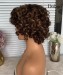 Dolago Loose Curly Wave Pixie Cut Human Hair Wig For Women 4/27 Ombre Short Bob Full Machine Pixie Cut Brazilian Virgin Hair Colored Wig For Sale Online 