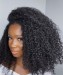 Dolago 3B 3C Kinky Curly 130% Brazilian Human Hair HD Lace Front Wig For Black Women Girls Glueless Frontal Wigs Pre Plucked With Baby Hair Natural Transparent Front Lace Wigs Pre Bleached Free Shipping Online