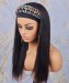 Cheap headband wigs natural hair African American For Women