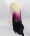 Dolago Blonde/Purple Ombre Lace Front Wig Synthetic Wig