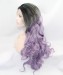 Dolago Ombre Wig Grey/Light Purple Synthetic Wig