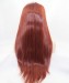 Dolago #130 Red Color Long Straight Synthetic Wig For Black Women