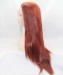 Dolago #130 Red Color Long Straight Synthetic Wig For Black Women