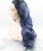 Dolago 1B/Blue With White Highlight Synthetic Wig For Black Women