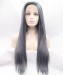 Dolago Hot Sales Grey Color Synthetic Wig Lace Front Wig