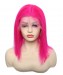 Colorful Wig Straight Bob Lace Front Wigs Pre-Plucked