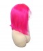 Colorful Wig Straight Bob Lace Front Wigs Pre-Plucked