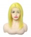 Light Yellow Short Bob Lace Front Wigs