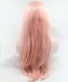 Dolago Pink Champagne Lace Front Wig Long Wavy Synthetic Wig