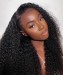 RLC HD Human Hair Lace Frontal Wigs For Black Women 250% High Density Invisible HD 13x6 Lace Front Human Hair Wig For Sale Glueless Deep Curly Undetectable Transparent Frontal Wigs With Baby Hair Pre Plucked