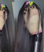 150% Density Straight 13x1 Lace Front Wigs Human Hair With Bang For Women American Brazilian Lace Frontal Wigs With Natural Hairline Pre Plucked Natural Black Front Lace Wigs With Baby Hair Online Shop