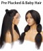 Dolago 150% Light Yaki Straight 360 Lace Front Wig Brazilian Human Hair Pre Plucked For Black Women Glueless 360 Lace Frontal Wig With Baby Hair For Slae Online High Quality 360 Full Lace Wig Pre Bleached