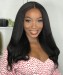 Dolago 180% Glueless Kinky Straight Full Lace Human Hair Wigs With Invisible Hairline Coarse Yaki Brazilian Full Lace Wig For Black Women Pre Plucked Full Lace Wigs Bleached The Knots Can Be Dyed