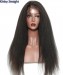 Dolago Kinky Straight Undetectable HD Swiss Lace Wigs 250% Pre Plucked Invisible HD 13x6 Lace Front Wigs Human Hair With Natural Hairline Coarse Yaki Brazilian HD Crystal Lace Frontal Wig For Black Women