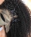 Silk Base Kinky Curly Lace Front Human Hair Wig For Women