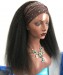 Best Quality Kinky Straight Headband Human Hair Wigs For Sale