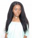 Dolago Kinky Straight Lace Closure with 3 Bundles Natural Color 100% Human Hair Weaves