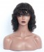 None Lace Human Hair Wigs With Bang 