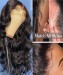 Dolago 3B 3C Kinky Curly 13x4 Lace Front Human Hair Wigs Pre Plucked 150% Brazilian Glueless Lace Front Wigs For Black Women High Quality Transparent Lace Frontal Wigs With Baby Pre Bleached For Sale