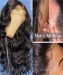 Dolago Curly 13x4 Lace Front Wig Human Hair For Black Women Girl 250% 3B 4A Kinky Curly Front Lace Wigs Pre Plucked With Baby Hair Natural Glueless Lace Frontal Wigs Pre Bleached Online