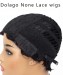 None Lace Human Hair Wigs For Women Free Shipping