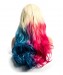 Ombre Colored Synthetic Hair Wigs Harley Quinn Costume for women