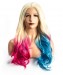 Ombre Colored Synthetic Hair Wigs Harley Quinn Costume for women