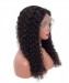 Dolago Replacement 150% Deep Curly 13x4 French Lace Front Wigs For Black Women Brazilian RLC Pre Plucked Lace Front Human Hair Wig Culry Part 14-18 Inches With Invisible Bleached Knots 